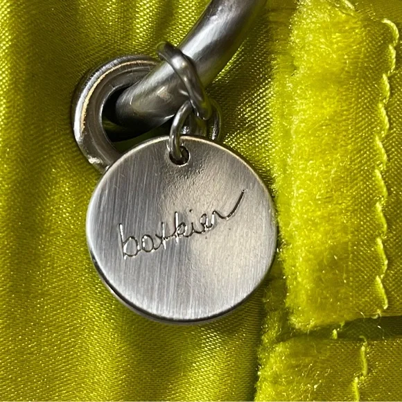 NWT Botkier Chartreuse Sateen Chain Quilt Flap Small Shoulder Bag 9”x 2” x 6”Y2K - Picture 14 of 16